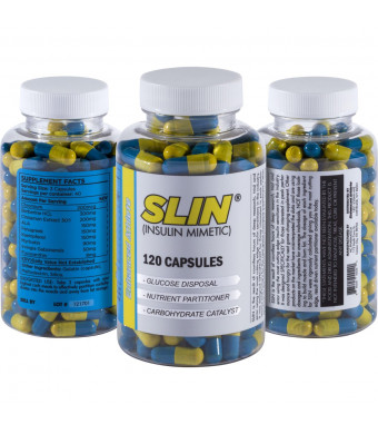 Enhanced Athlete Slin - Carb Blocker, Insulin Mimetic and Nutrient Practitioner to Support Muscle Strength - Promotes Turning Carbohydrates into Muscle - 120 Capsules