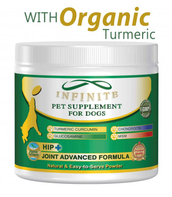 All-Natural Hip and Joint Supplement for Dogs - with Glucosamine, Chondroitin, MSM, and Organic Turmeric - Supports Healthy Joints in Large and Small Canines - 90 Chewable Treats