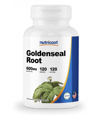 Nutricost Goldenseal Root 600mg, 120 Capsules - Non-GMO, Gluten Free, Veggie Capsules