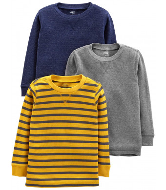 Simple Joys by Carter's Toddler Boys' 3-Pack Thermal Long Sleeve Shirts