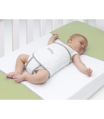 Tranquilo/Reste Safe Sleep Swaddle Blanket for Crib Safety for Newborns and Infants  Safe, Anti-Rollover Blanket - White