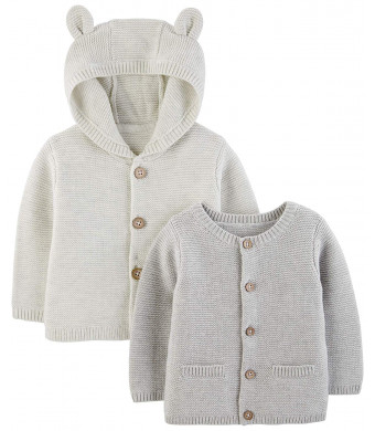Simple Joys by Carter's Baby 2-Pack Knit Cardigan Sweaters
