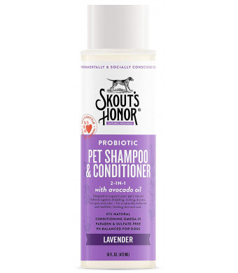SKOUT'S HONOR Probiotic Pet Shampoo and Conditioner (2-in-1)