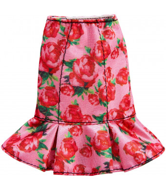 Barbie Red Rose Floral Print Skirt Fashion Pack