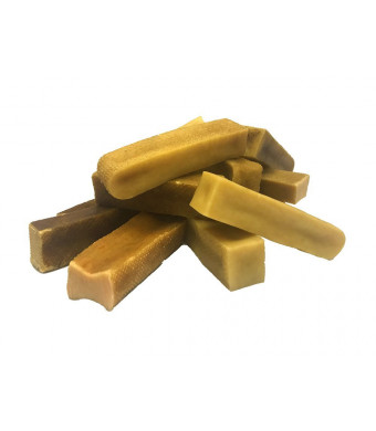 Tibetan Yak Cheese Chews Himalayan Large Bulk 2 lbs for Most Dogs Under 55 lb Natural,Healthy and Safe for Dogs, Keeps Dog Busy Long Lasting Premium Grade  A Himalayan Yak Cheese Aggressive Chewers.