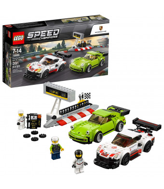 LEGO Speed Champions Porsche 911 RSR and 911 Turbo 3.0 75888 Building Kit (391 Piece)