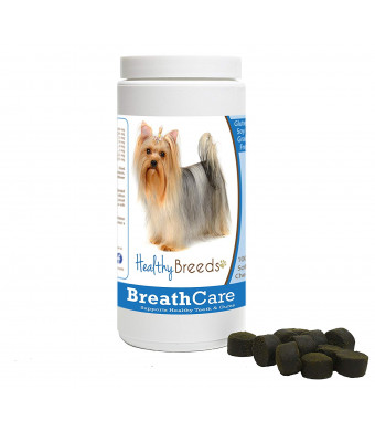 Healthy Breeds Breath Care Soft Chews - Vet Formulated to Freshen Breath and Support Healthy Teeth and Gums - Over 200 Breeds - Grain Free - 100 Chews