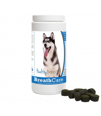Healthy Breeds Breath Care Soft Chews - Vet Formulated to Freshen Breath and Support Healthy Teeth and Gums - Over 200 Breeds - Grain Free - 100 Chews