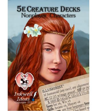 Inkwell Ideas 5e Creature Decks: Nonplayer Characters