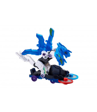 Screechers Wild Level 3 - H2Octane Flipping Morphing Toy Car Vehicle, 3" x 2", Blue