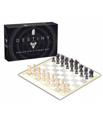 USAopoly Destiny Chess Set | Destiny 2 Video Game Chess Game | 32 Custom Sculpt Collectable Figure Chess Pieces and Custom Chess Board