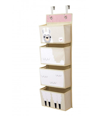 3 Sprouts Hanging Wall Organizer- Storage for Nursery and Changing Tables
