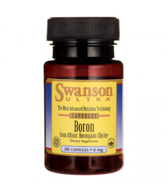 Swanson Boron from Albion Boroganic Glycine 6 Milligrams 60 Capsules