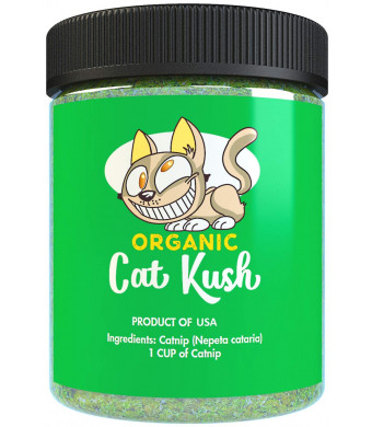 Cat Kush Organic Catnip by, Safe Premium Blend Perfect for Cats, Instilled with Maximized Potency your Kitty is Guaranteed to Go Crazy for!