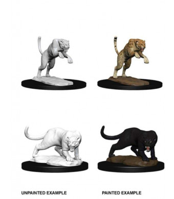 Dungeons and Dragons Nolzur`s Marvelous Unpainted Miniatures: Panther and Leopard