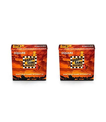Arcane Tinmen Square Non-Glare Board Game Card Sleeves  70mm x 70mm  Bundle of 2  100 Sleeves Total