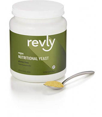 Amazon Brand - Revly Nutritional Yeast Superfood Powder, 15.9 Ounce, 30 Servings, Vegan