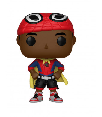 Funko Pop Marvel: Animated Spider-Man Movie - Miles Morales with Cape Collectible Figure, Multicolor