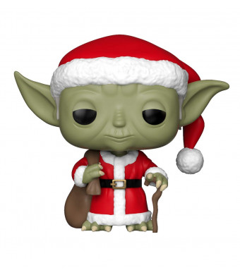 Funko Pop Star Wars: Holiday - Santa Yoda Collectible Figure, Multicolor