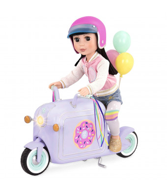 Glitter Girls by Battat  Donut Delivery Scooter for 14-inch Dolls - Toys, Clothes and Accessories For Girls 3-Year-Old and Up