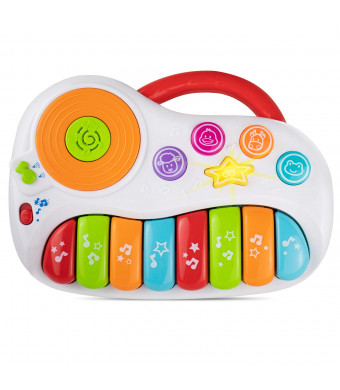 Toddler Piano, Learning Toy with DJ Mixer. Baby Musical Instruments for Educational Development. Electronic Play Piano. Kids Keyboard 1 - 5 Years Age