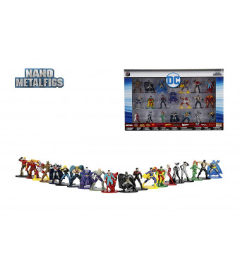Nano Metalfigs 30120 DC Comics Wave 2 Metals Die-Cast Collectible Figures (20 Piece), 1.65", Multicolor