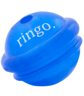Planet Dog Orbee Tuff Ringo, Saturn Dog Ball Toy, 100% Guaranteed Tough, Made in The USA, Medium, Royal Blue