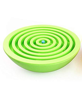 Lizct BTLB-01-Green Balance Ball Maze Puzzle - Hemisphere Brain Teaser Labyrinth Intelligent Board Game Toys for Children and Adults, Green