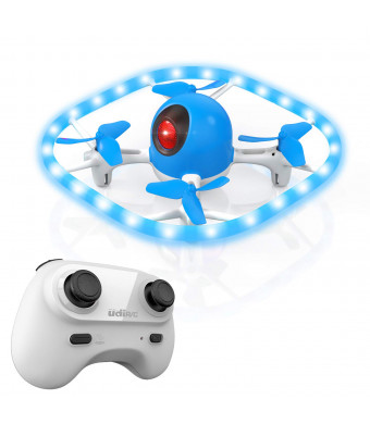 Drones for kids,SANROCK Colorful LED Lights Drone, U51 Hovering Quadcopter Headless Mode Helicopter for Beginners, 2.4Ghz 6-Gyro 4 Channel Remote Control RTF, RC Toy for Kids Boys Girls Gifts