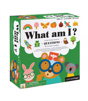 Petit Collage What am I Card Game A Family Guessing Game with Funny Glasses for All