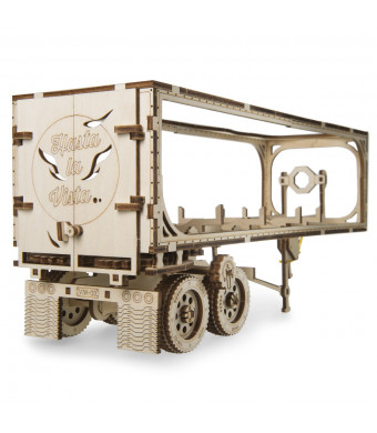 UGEARS Trailer for Heavy Boy Truck VM-03 Self-Assembling 3D Wooden Model