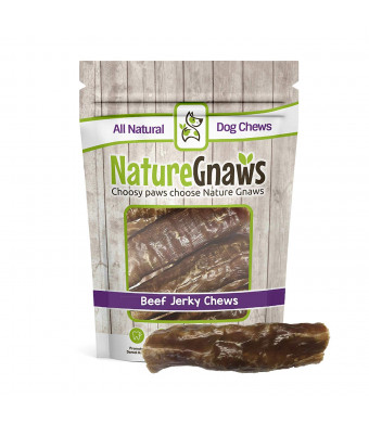 Nature Gnaws Beef Trachea Jerky Wrap 5-6" (5 Pack) - 100% Natural Dog Chew Treats