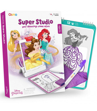 Osmo Super Studio Disney Princess: Learn to Draw Your Favorite Disney Princesses and Watch Them Come to Life! (Base Required), Multicolor