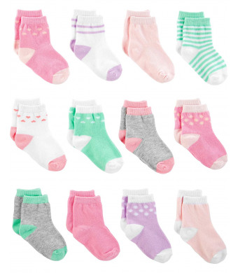Simple Joys by Carter's Baby Girls' 12-Pack Socks