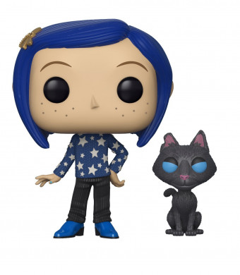 Funko 32811 Pop Movies Coraline with Cat Buddy Collectible Figure, Multicolor