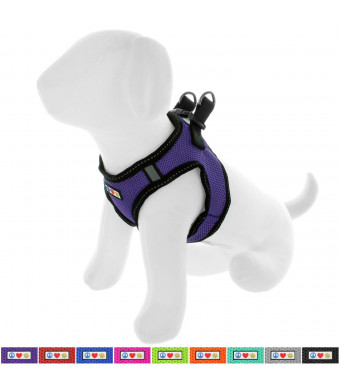 Pawtitas Pet Reflective Mesh Dog Harness, Step in Vest Harness, Comfort Control, Training Walking Your Puppy/Dog - No More Pulling, Tugging, Choking, Prevent Pulling