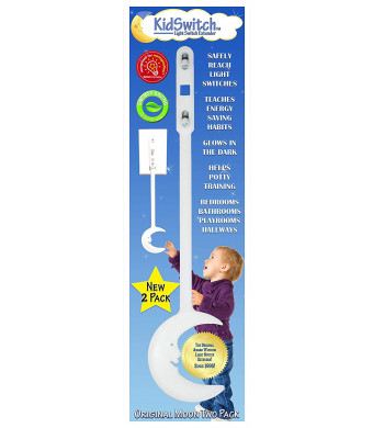 KidSwitch Light Switch Extender for Kids - 2 Pack
