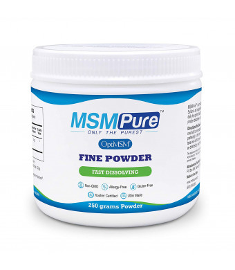 Kala Health MSMPure Fine Powder, Fast Dissolving Crystals, 8.8 ozs, Pure MSM Organic Sulfur Supplement for Joints, Muscle Soreness, Immune Support and Beauty, Skin,Hair and Nails. Made in USA