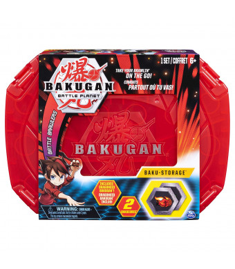 Bakugan, Baku-Storage Case (Red) Collectible Creatures, for Ages 6 and Up