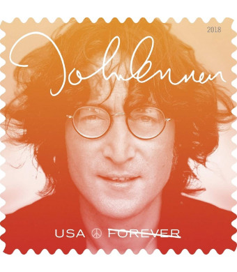 John Lennon Commemorative Forever Postage Stamps by USPS Imagine(2 Sheets of 16)