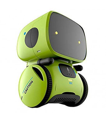 Yingtesi Smart Robot Interactive Toys for Age 3 Years Old Boys Girls Kids,Voice Command,Touch Control,Music and Sound Robotics Green