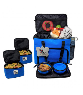 Our Sincerest Dog, Cat and Puppy Travel Bag: Carrier for Pet Accessories. Airline Approved. Carriers Come with 2 Tote Bags and 2 Collapsible Bowl. Suitable for Small, Medium and Large Dogs and Cats.