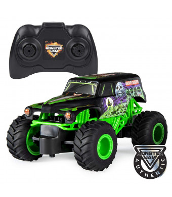 Monster Jam Official Grave Digger Remote Control Monster Truck, 1:24 Scale, 2.4 GHz, for Ages 4 and Up