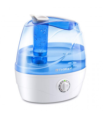 OTHWAY Cool Mist Humidifier 2.2 Liters (0.58 Gallon) Ultrasonic Quiet Humidification, Auto Shut Off, 360 Nozzle, Adjustable Mist, Filterless Humidifier for Bedroom Living Room Office Nursery Room