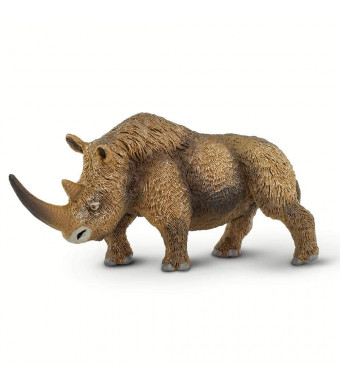 Safari Ltd. Prehistoric World - Woolly Rhinoceros - Quality Construction from Phthalate, Lead and BPA Free Materials - for Ages 3 and Up