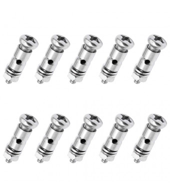 RuiLing 10pcs 1.3mm RC Airplane Pushrod Linkage Stopper Model Airplane Electric Aircraft DIY Parts Screw Type Lock Fast Adjustable Pull Push Rod Adjuster