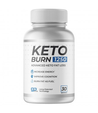 KETO BURN 1250-30 Servings The ONLY Keto Pill That Uses Patented Fat Loss Technology!