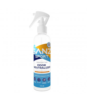 SANZ Sport Odor Neutralizer, High Performance Odor Eliminator, Hypoallergenic, Zero Residue, Zero Harsh Ingredients, Exclusive Ingredients, 12 oz