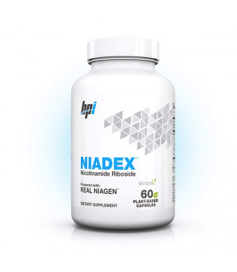 BPI Sports - NIADEX  Real NIAGEN  Nicotinamide Riboside  NAD Booster  30 Serving