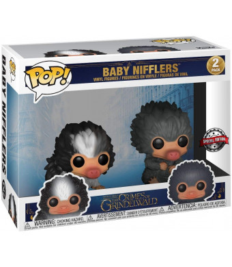 Funko Pop! Fantastic Beasts Baby Nifflers Grey and Black 2 Pack Exclusive Figures